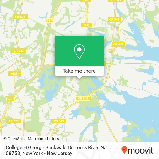 College H George Buckwald Dr, Toms River, NJ 08753 map