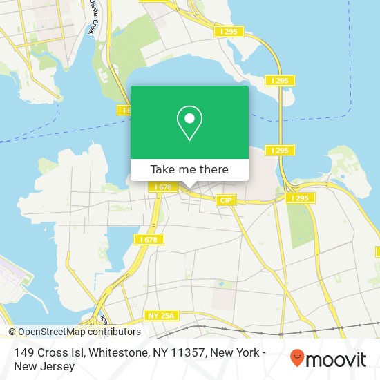 Mapa de 149 Cross Isl, Whitestone, NY 11357