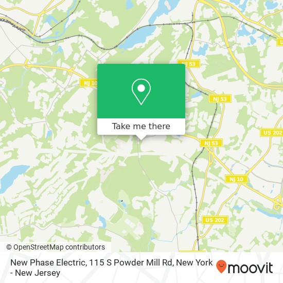 Mapa de New Phase Electric, 115 S Powder Mill Rd