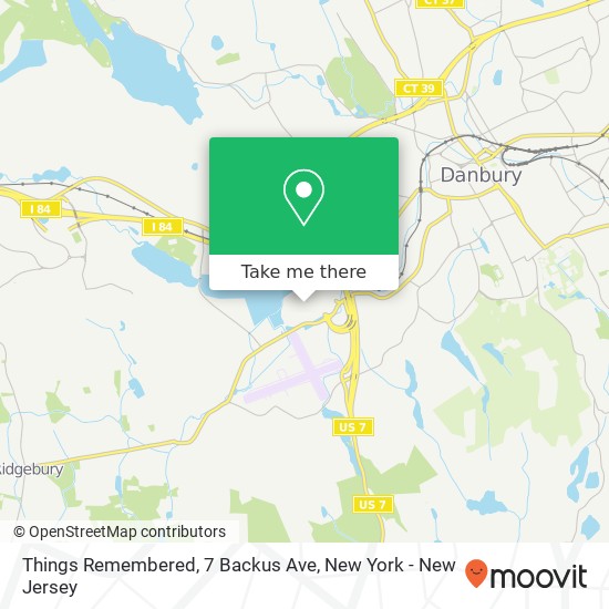 Things Remembered, 7 Backus Ave map