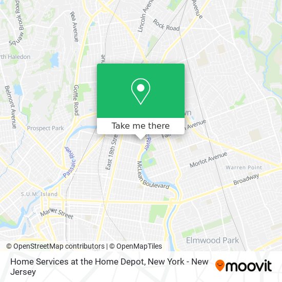 Mapa de Home Services at the Home Depot