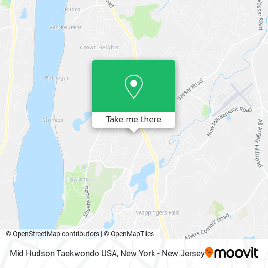 Mid Hudson Taekwondo USA map