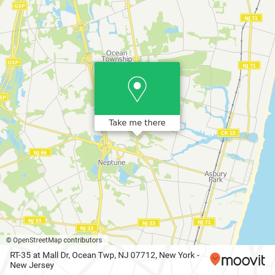 RT-35 at Mall Dr, Ocean Twp, NJ 07712 map