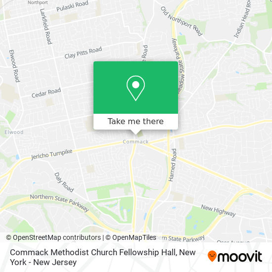Mapa de Commack Methodist Church Fellowship Hall