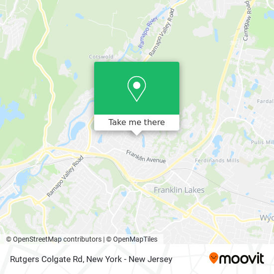 Rutgers Colgate Rd map