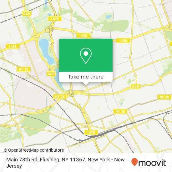 Mapa de Main 78th Rd, Flushing, NY 11367