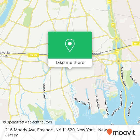 216 Moody Ave, Freeport, NY 11520 map