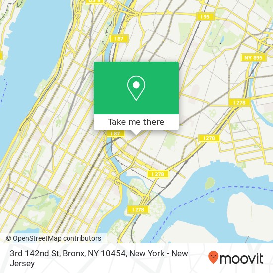 Mapa de 3rd 142nd St, Bronx, NY 10454