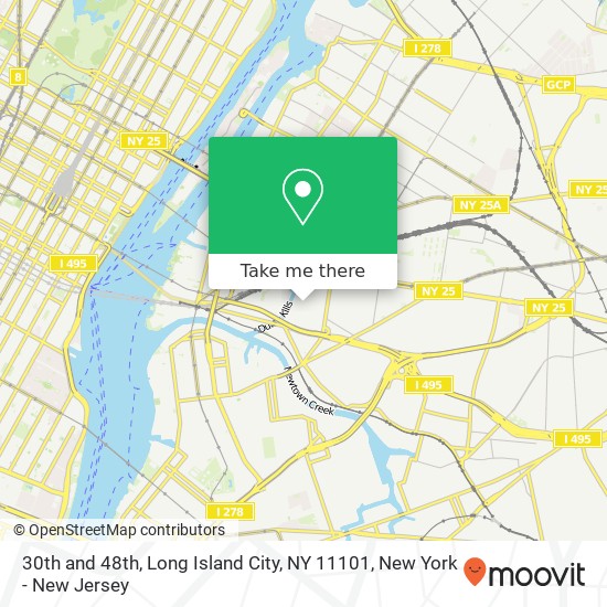 Mapa de 30th and 48th, Long Island City, NY 11101