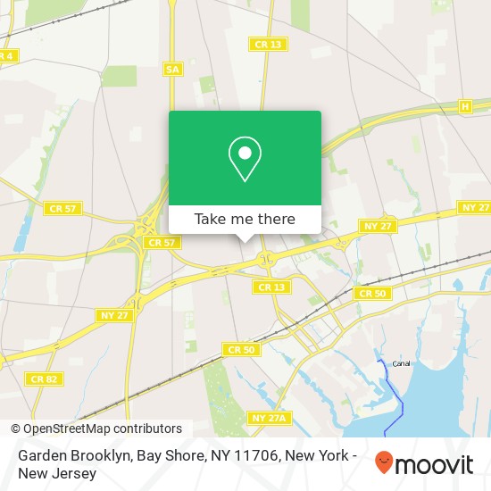 Garden Brooklyn, Bay Shore, NY 11706 map