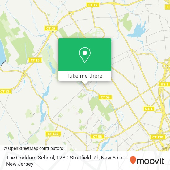 Mapa de The Goddard School, 1280 Stratfield Rd