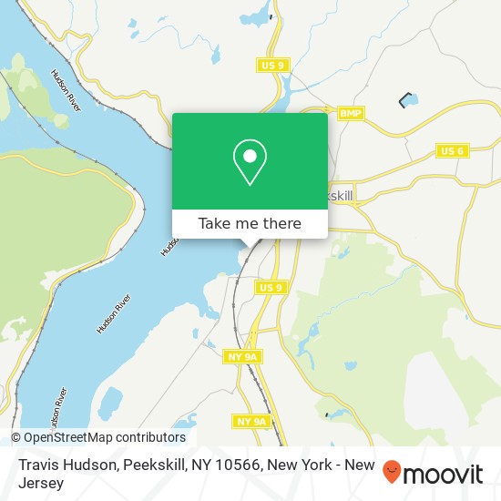 Mapa de Travis Hudson, Peekskill, NY 10566