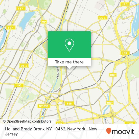 Mapa de Holland Brady, Bronx, NY 10462