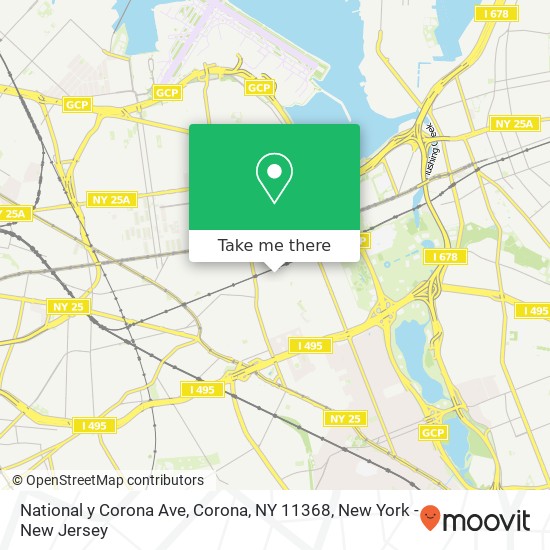 National y Corona Ave, Corona, NY 11368 map