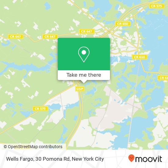 Mapa de Wells Fargo, 30 Pomona Rd