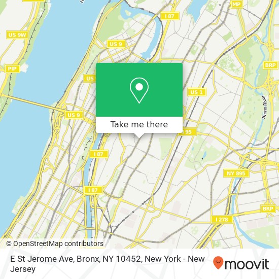 E St Jerome Ave, Bronx, NY 10452 map