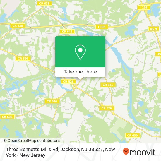 Three Bennetts Mills Rd, Jackson, NJ 08527 map