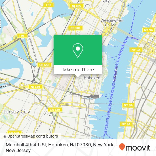 Marshall 4th 4th St, Hoboken, NJ 07030 map