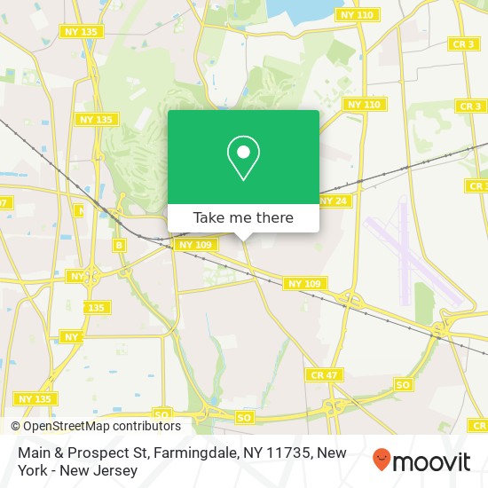 Main & Prospect St, Farmingdale, NY 11735 map