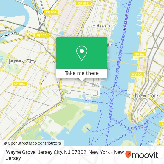 Wayne Grove, Jersey City, NJ 07302 map