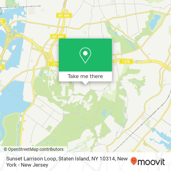 Sunset Larrison Loop, Staten Island, NY 10314 map