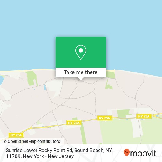 Mapa de Sunrise Lower Rocky Point Rd, Sound Beach, NY 11789