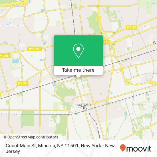 Mapa de Count Main St, Mineola, NY 11501