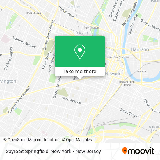 Mapa de Sayre St Springfield