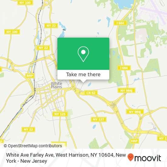 White Ave Farley Ave, West Harrison, NY 10604 map
