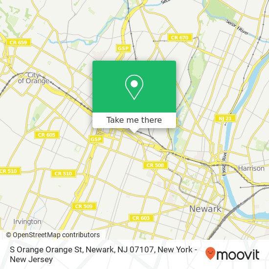 S Orange Orange St, Newark, NJ 07107 map