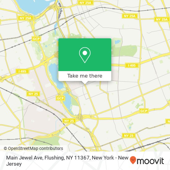 Mapa de Main Jewel Ave, Flushing, NY 11367