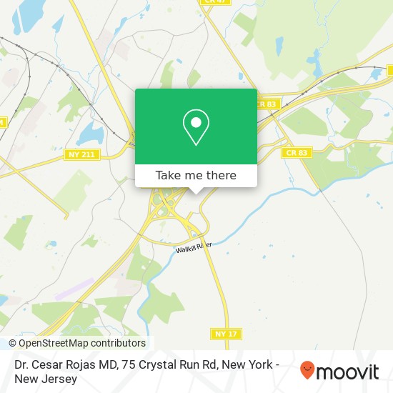 Dr. Cesar Rojas MD, 75 Crystal Run Rd map