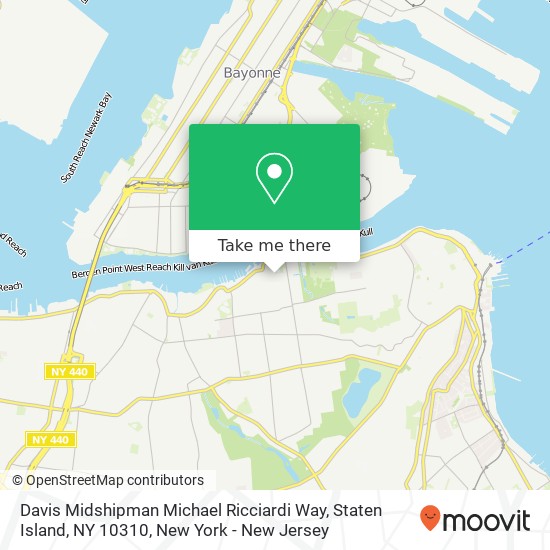 Davis Midshipman Michael Ricciardi Way, Staten Island, NY 10310 map