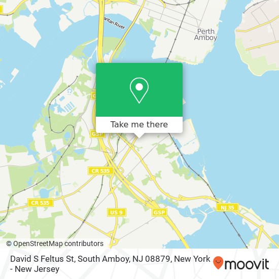 David S Feltus St, South Amboy, NJ 08879 map