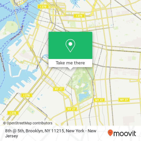 8th @ 5th, Brooklyn, NY 11215 map