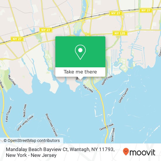 Mandalay Beach Bayview Ct, Wantagh, NY 11793 map