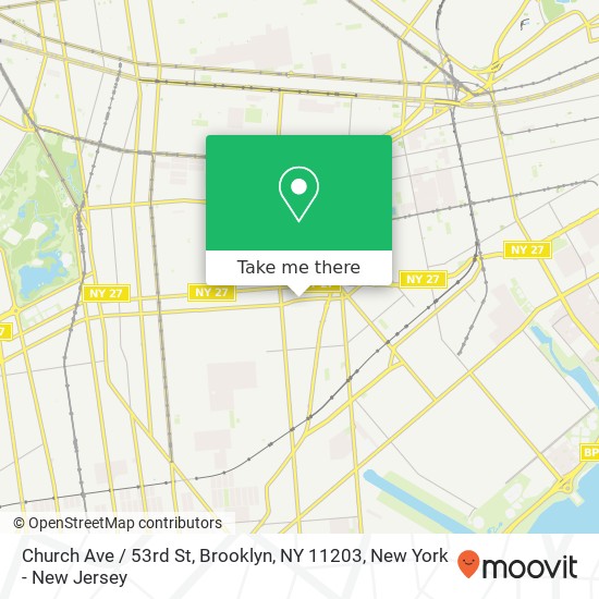 Church Ave / 53rd St, Brooklyn, NY 11203 map