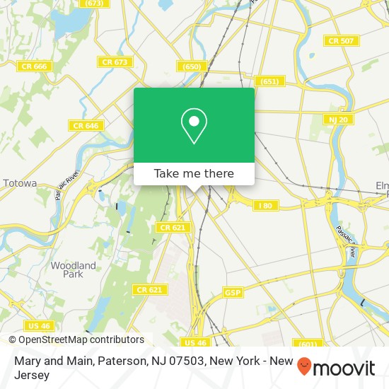 Mapa de Mary and Main, Paterson, NJ 07503