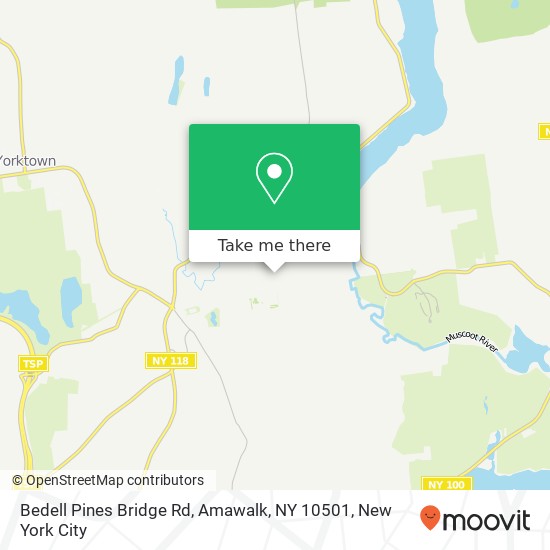 Mapa de Bedell Pines Bridge Rd, Amawalk, NY 10501