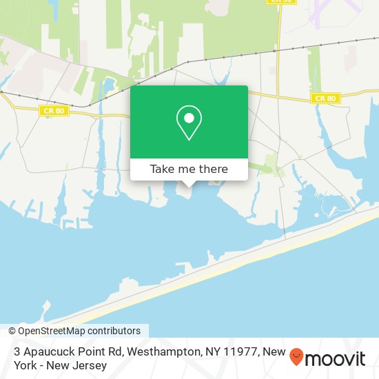 3 Apaucuck Point Rd, Westhampton, NY 11977 map