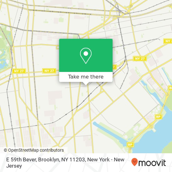 E 59th Bever, Brooklyn, NY 11203 map
