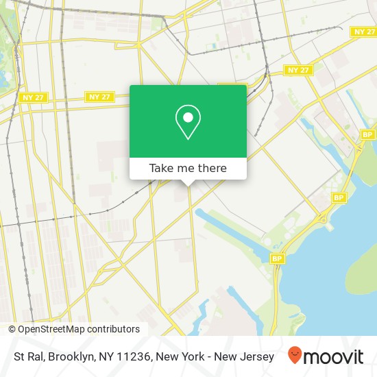 Mapa de St Ral, Brooklyn, NY 11236