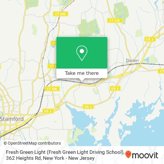 Mapa de Fresh Green Light (Fresh Green Light Driving School), 362 Heights Rd