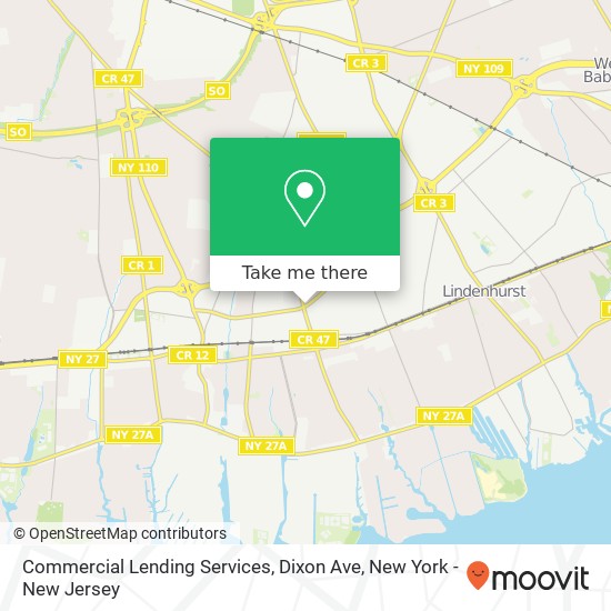 Mapa de Commercial Lending Services, Dixon Ave