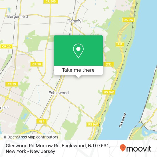Mapa de Glenwood Rd Morrow Rd, Englewood, NJ 07631
