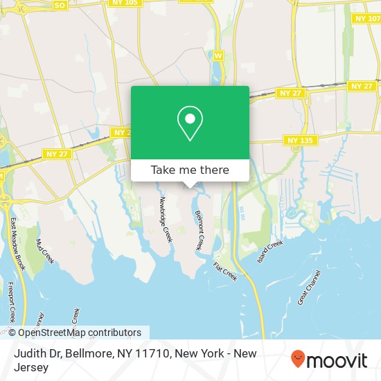 Judith Dr, Bellmore, NY 11710 map