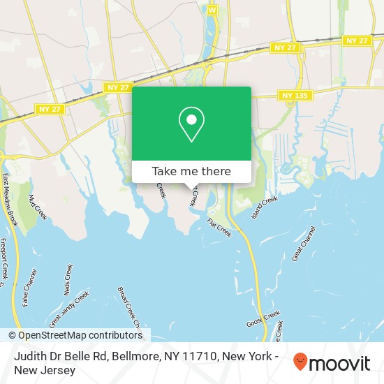 Judith Dr Belle Rd, Bellmore, NY 11710 map