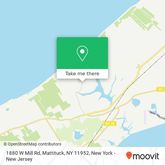 Mapa de 1880 W Mill Rd, Mattituck, NY 11952