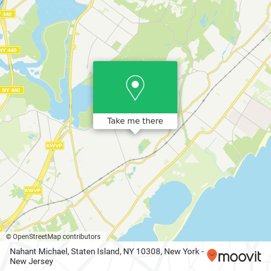 Mapa de Nahant Michael, Staten Island, NY 10308