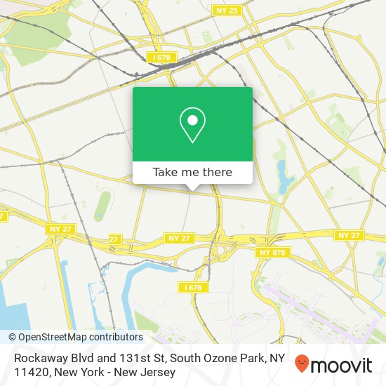 Mapa de Rockaway Blvd and 131st St, South Ozone Park, NY 11420